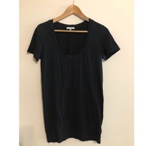 James Perse Black long T-shirt